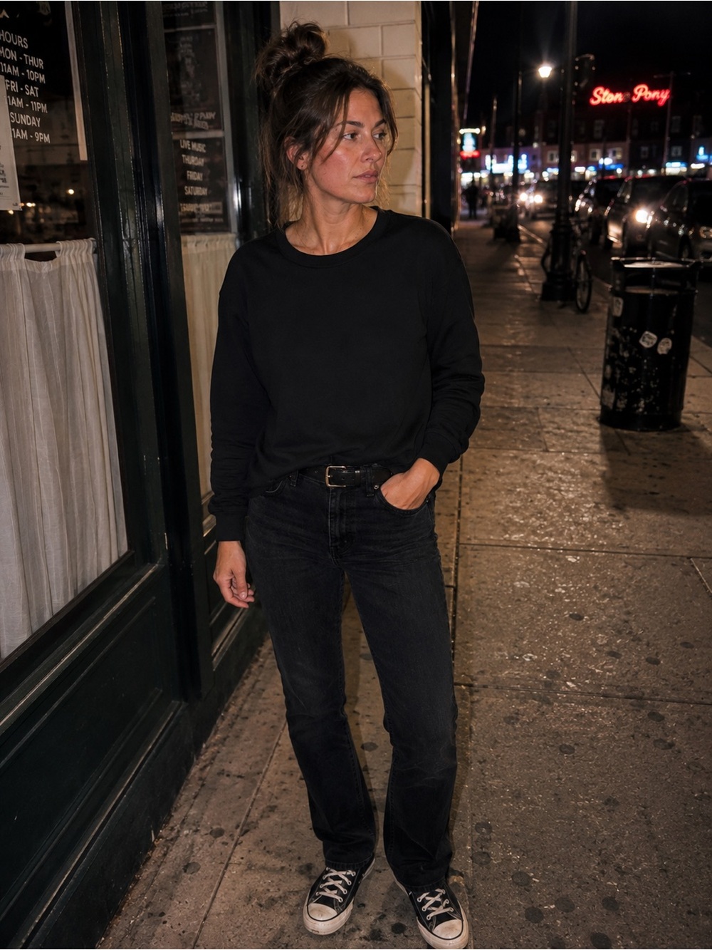 Calvin Klein Jeans Black Classic Crewneck Sweatshirt